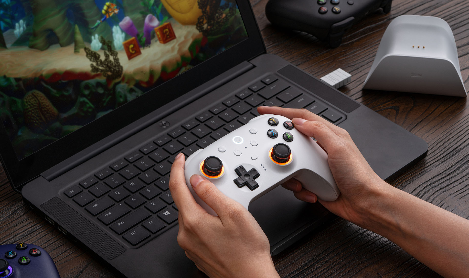 8BitDo Ultimate 2 WirelessをPCで使用するイメージ