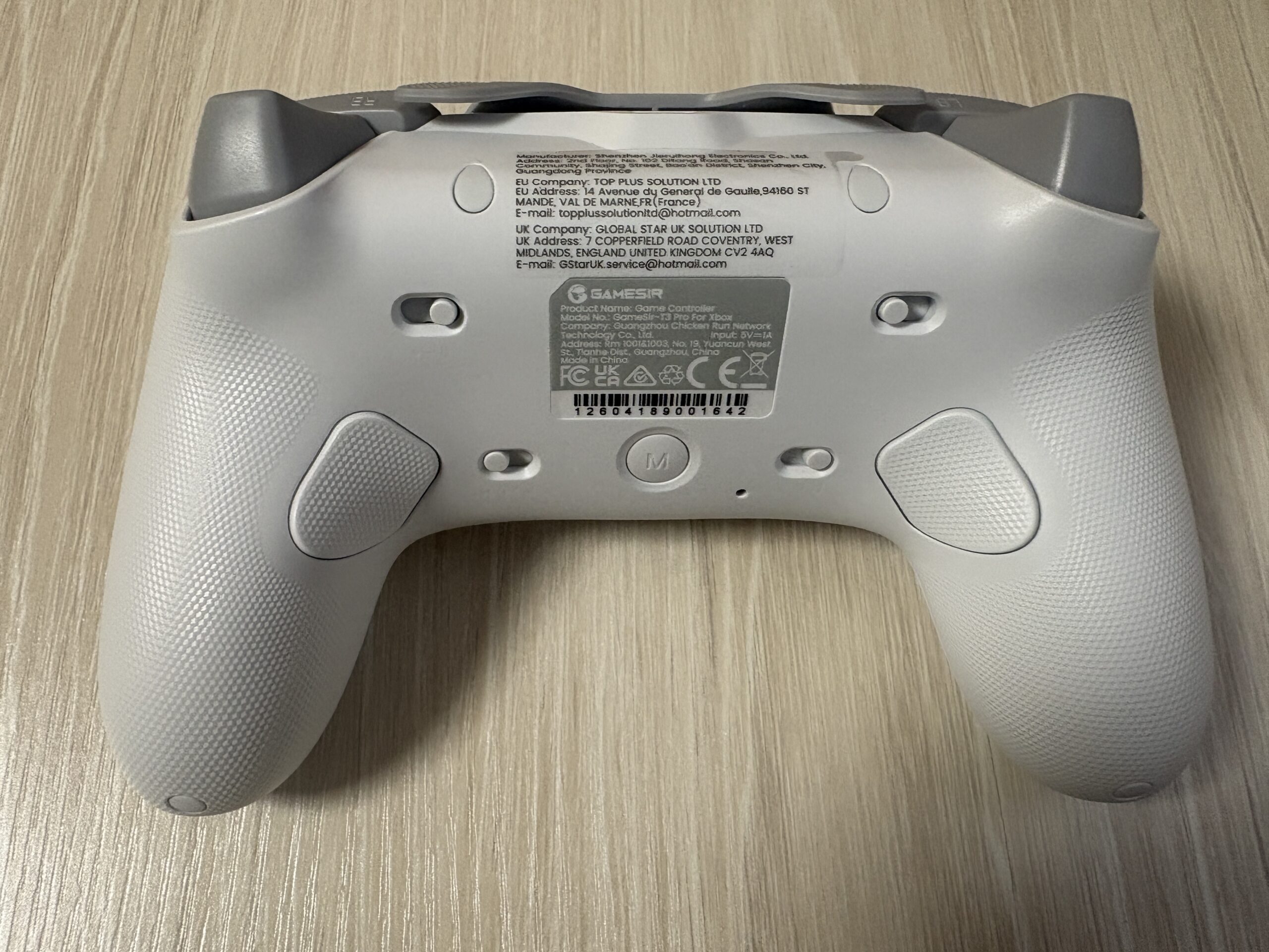 GameSir Tarantula Pro for Xbox本体の背面デザイン